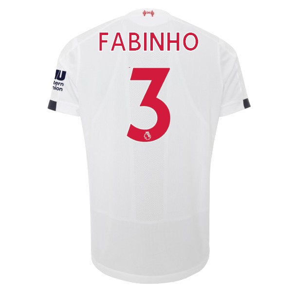 Camiseta Liverpool NO.3 Fabinho 2ª 2019/20 Blanco